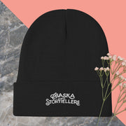 Alaska Storytellers Embroidered Black Beanie